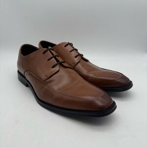 BRAND NEW Kenneth Cole New York Shore-Footed Cognac Leather Shoes Men’s Size 9.5